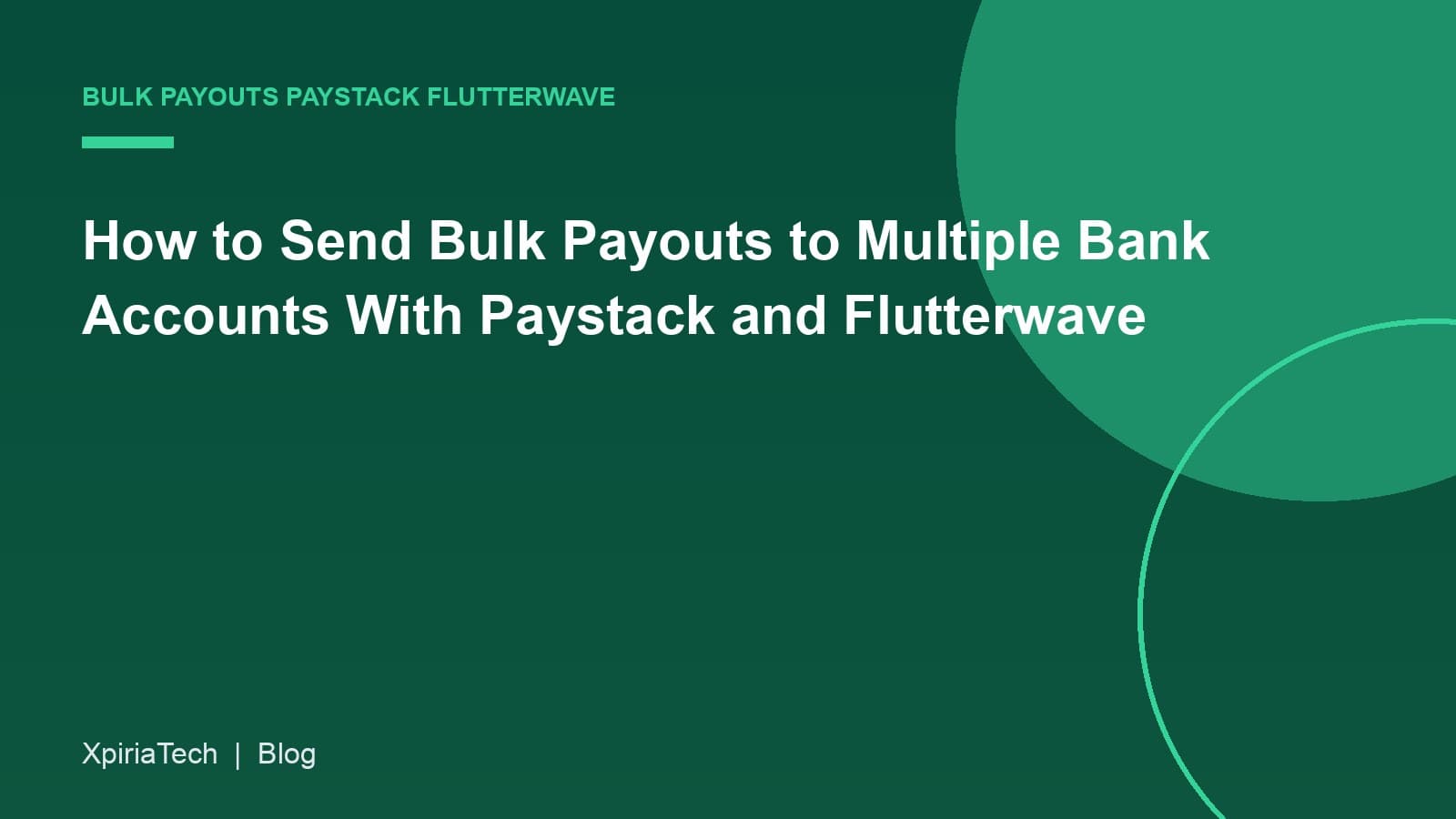 Cover graphic for the article: How to Send Bulk Payouts to Multiple Bank Accounts With Paystack and Flutterwave